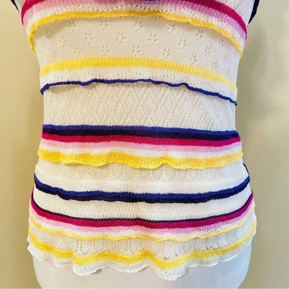 Sezane Leya Top Knit Multicolor XS X-Small - Picture 2 of 8